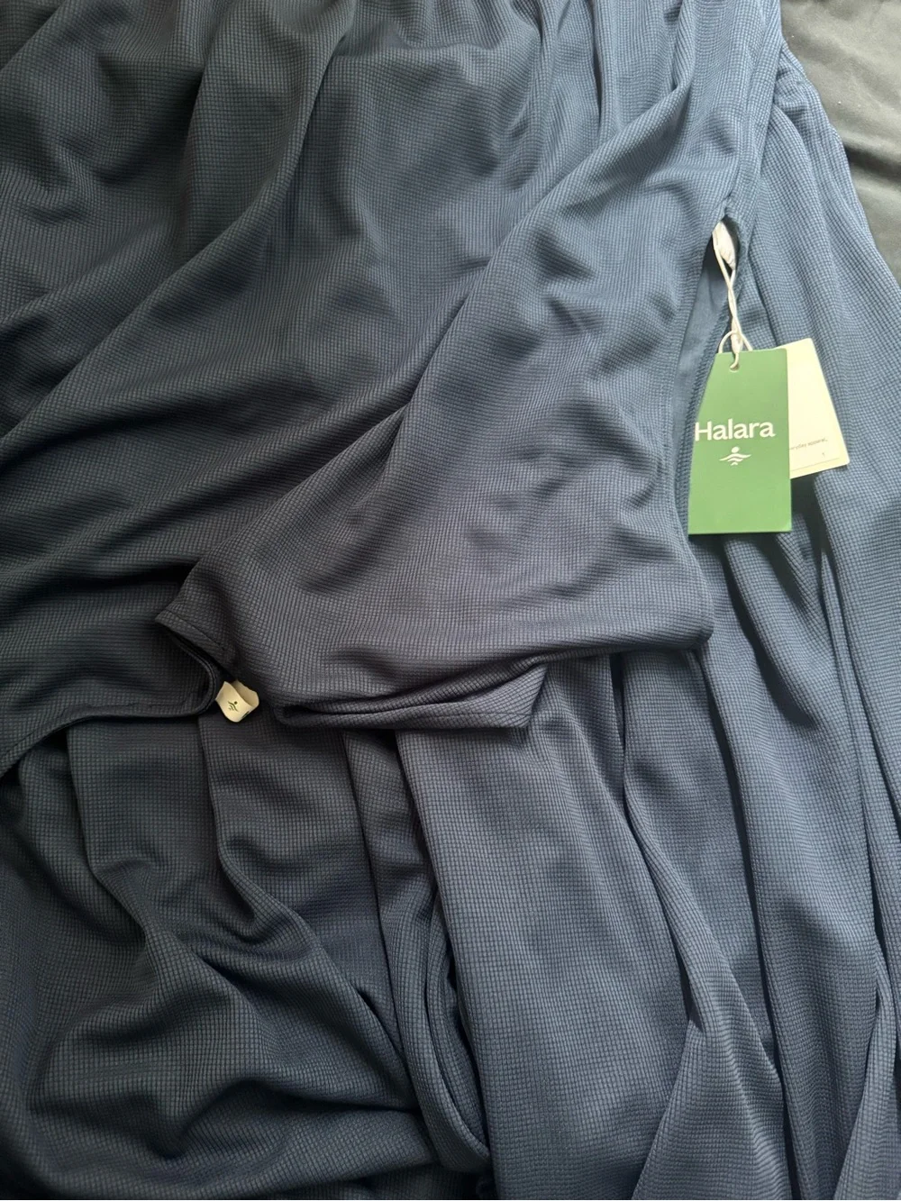 HALARA Navy Wrap-Style Wide-Leg Jumpsuit NEW WITH TAG - Picture 8 of 8